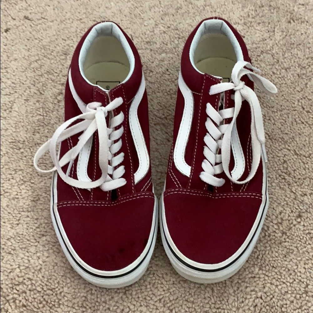 Burgundy Old Skool Vans